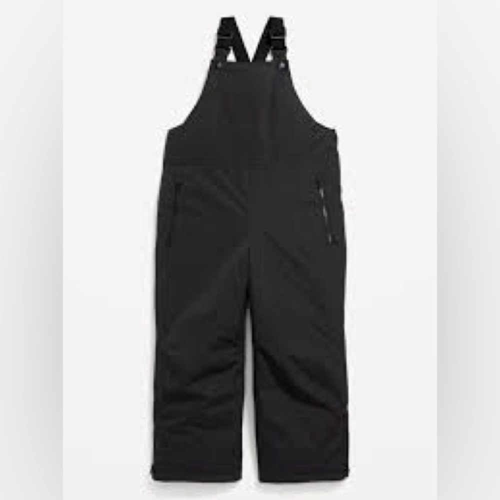 Gender-Neutral Water-Resistant Snow-Bib Overalls for Kids